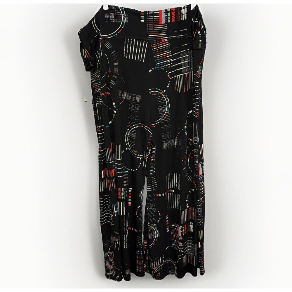 Jess Jane Pants Women 3X Wide Leg Artisan Artsy Pull on Casual Slinky USA NEW - Picture 5 of 5